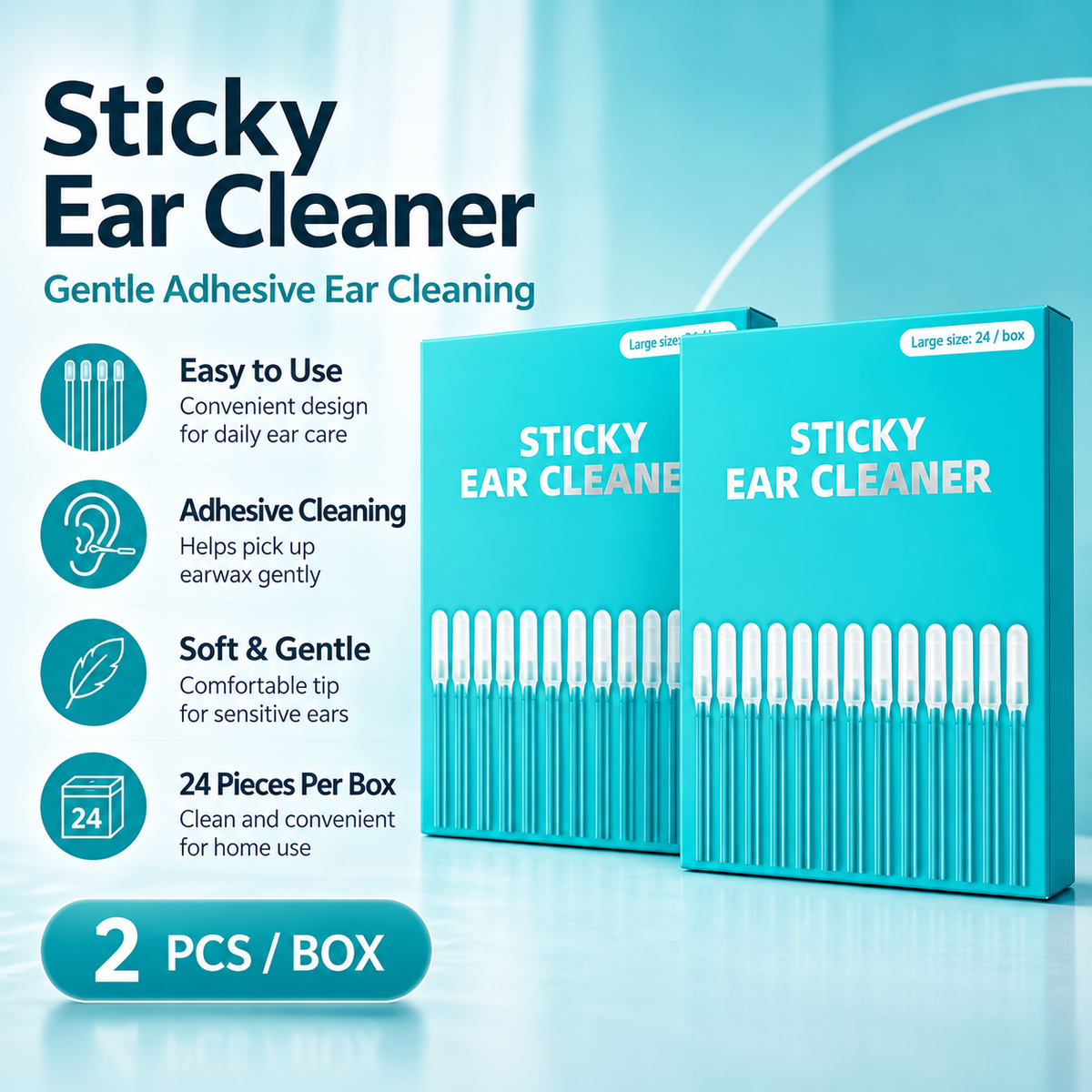 Sticky Ear Cleaning Sticks – Gentle & Effective Earwax Removal Tool